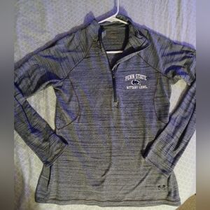 Penn State Under Armour Grey Performance 1/4 Zip Long Sleeve Women’s small